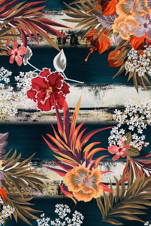 花卉印花花型图片