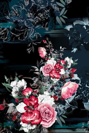 定位花印花花型图片