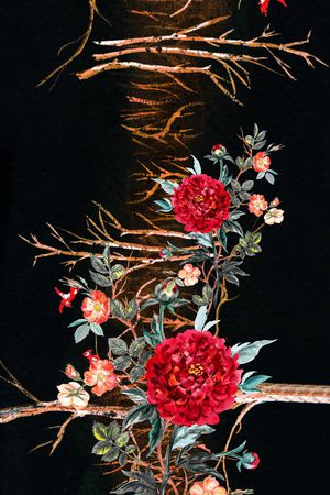 定位花印花花型图片