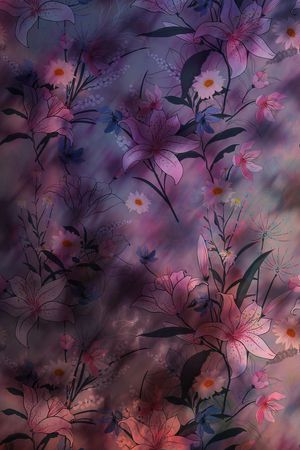 定位花印花花型图片