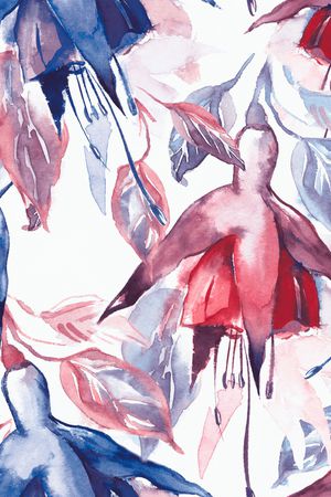 年轻女性印花花型图片