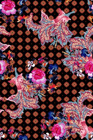 几何印花花型图片