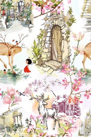 动物印花花型图片