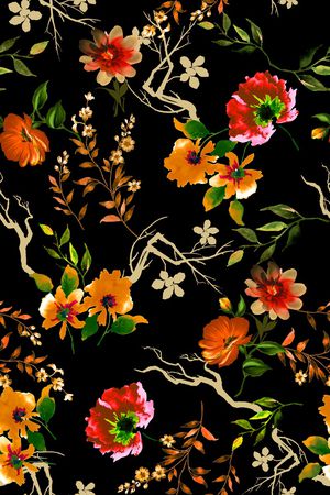 花卉印花花型图片