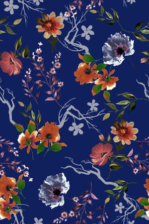 花卉印花花型图片