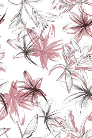花瓣印花花型图片