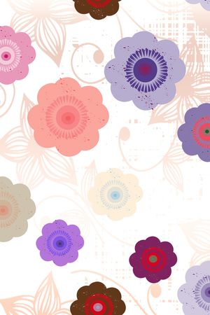 抽象印花花型图片
