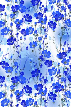 温室花卉印花花型图片