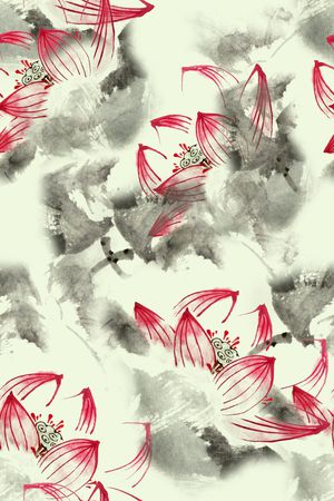 花卉印花花型图片