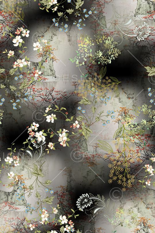 花卉印花花型图片