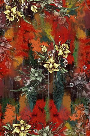 花卉印花花型图片