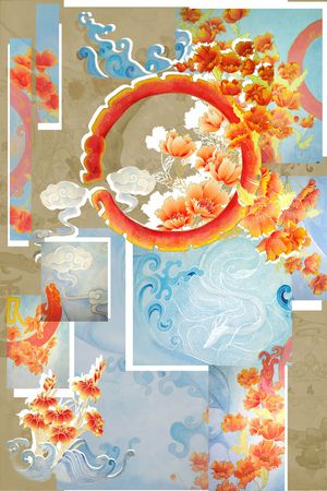 龙印花花型图片
