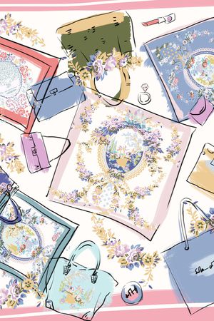 抽象印花花型图片