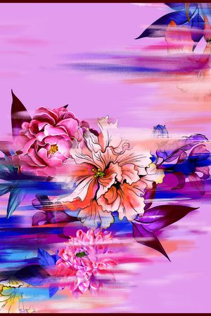 抽象印花花型图片