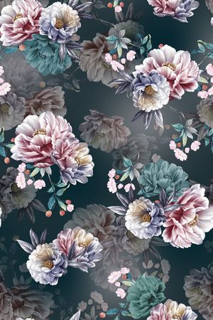 花卉印花花型图片