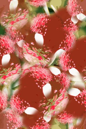 抽象花卉印花花型图片