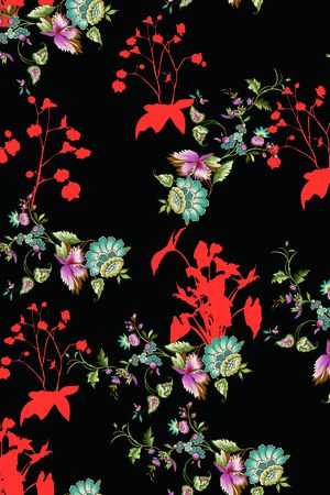 花瓣印花花型图片