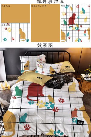 格子印花花型图片