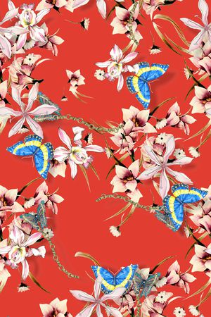 数码花型印花花型图片