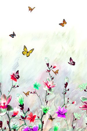 数码花型印花花型图片