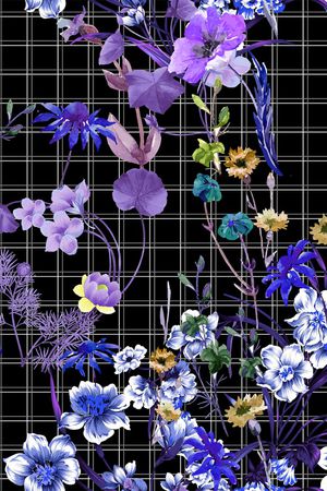 古典花纹印花花型图片