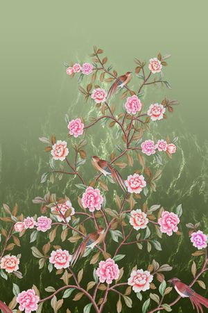 定位花印花花型图片