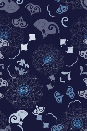 民族风图案印花花型图片
