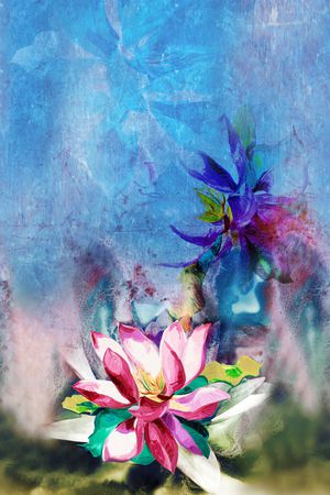 中老年印花花型图片