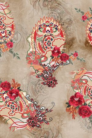 花卉印花花型图片