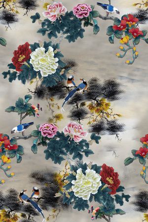 大牌风印花花型图片