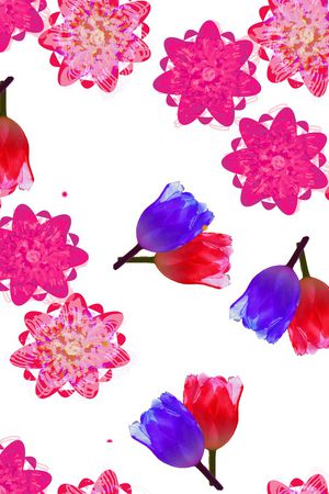 几何印花花型图片