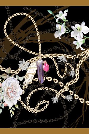 花卉印花花型图片
