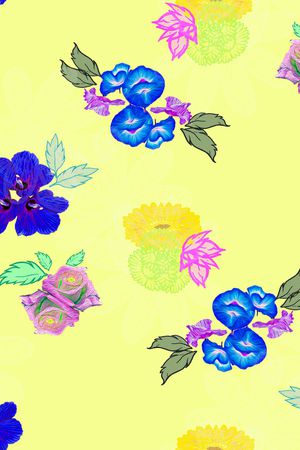 花瓣印花花型图片