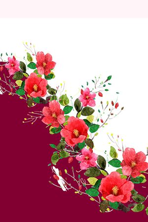 树枝印花花型图片