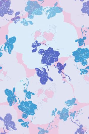 植物印花花型图片