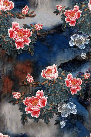 香云纱印花花型图片