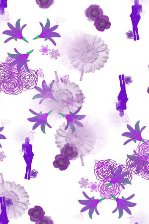 抽象印花花型图片