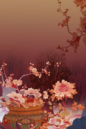 数码花型印花花型图片