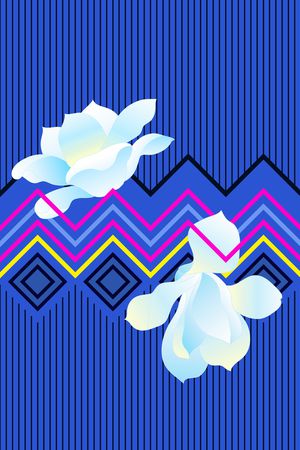 几何印花花型图片