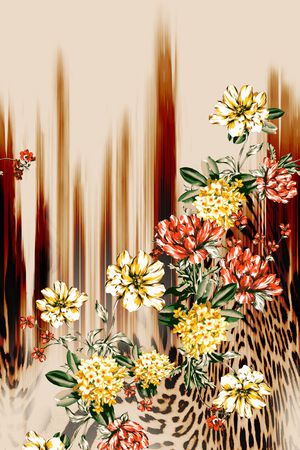 花卉印花花型图片