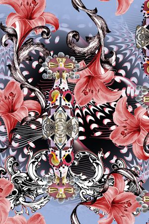 时尚印花花型图片