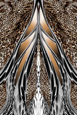 leopard印花花型图片