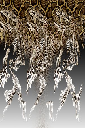 leopard印花花型图片