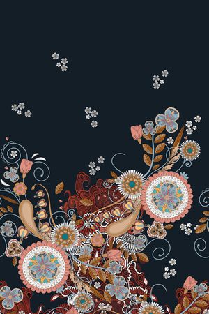 佩斯利印花花型图片