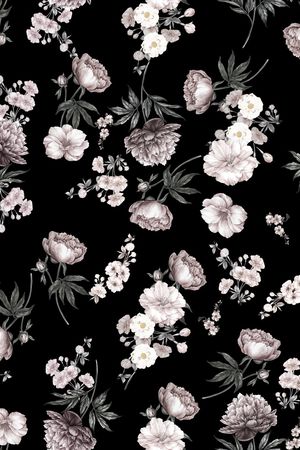 花卉印花花型图片