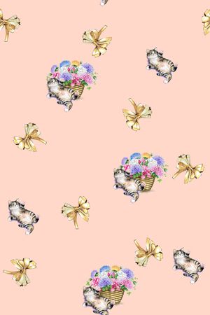 春夏花型印花花型图片