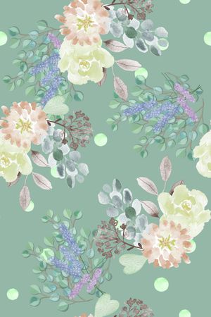 波点印花花型图片