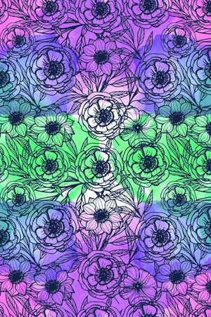 数码花型印花花型图片