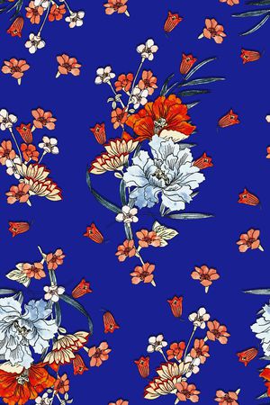 小碎花印花花型图片