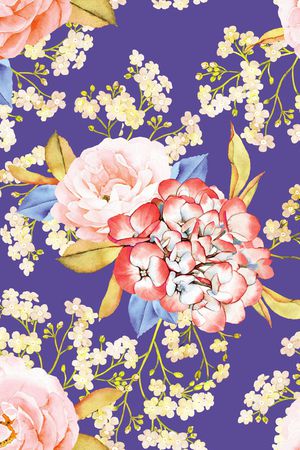 数码花型印花花型图片